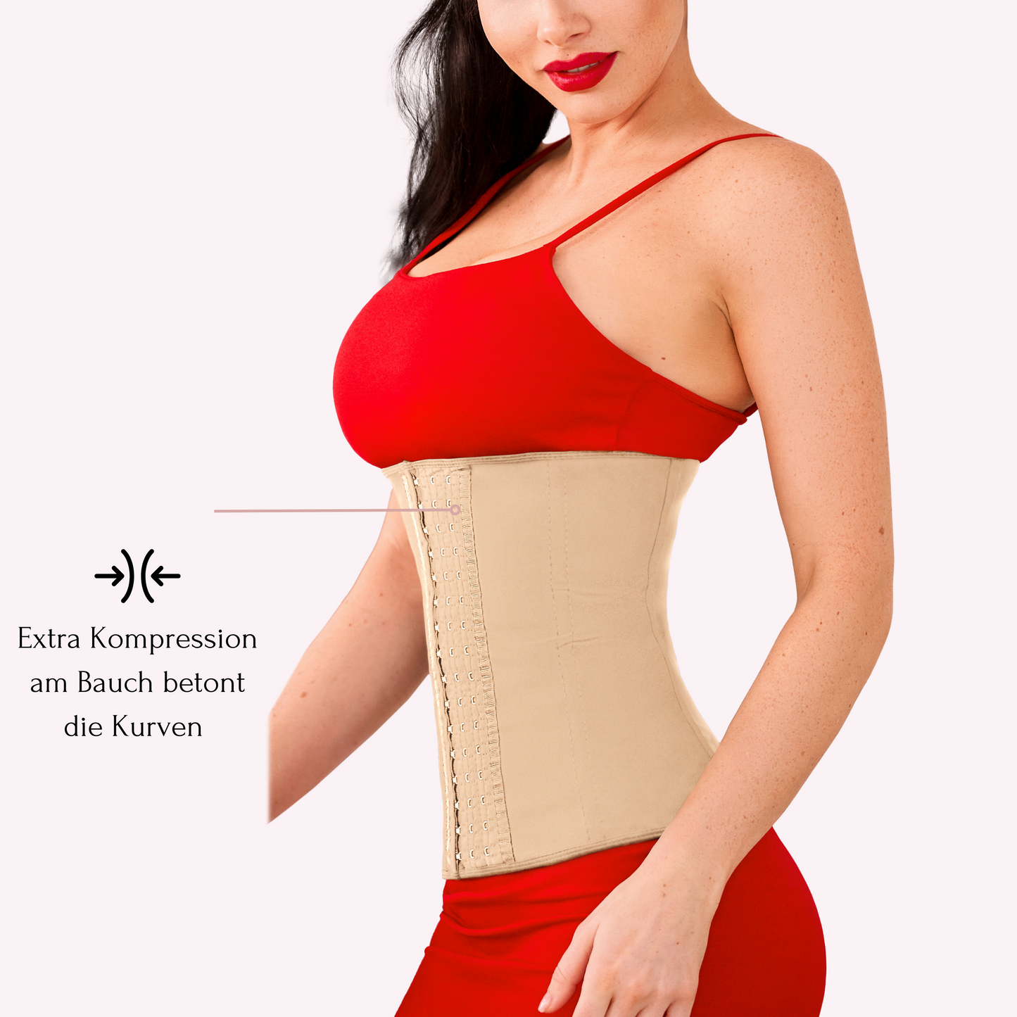 "Beige Niviene" - Premium Taille formendes Corset