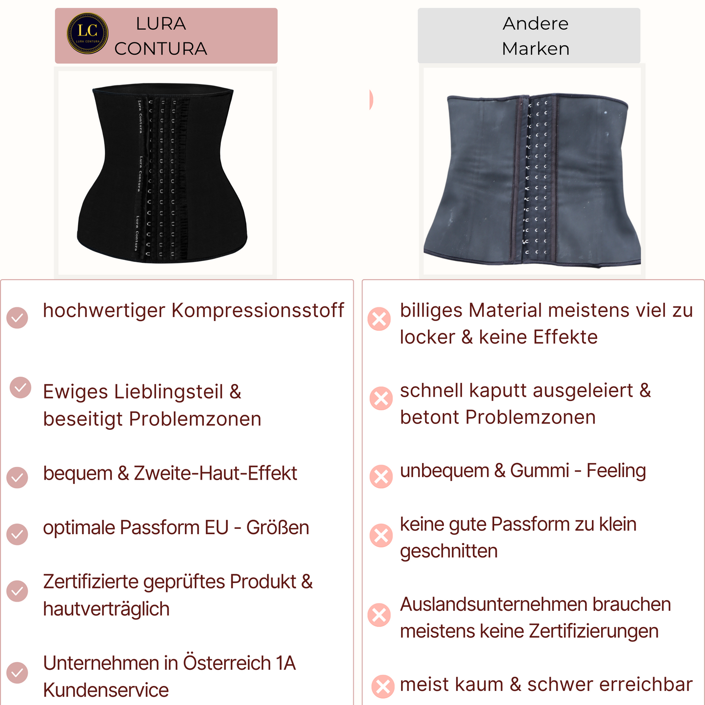 "Black Vivien" - Premium Taille formendes Corset