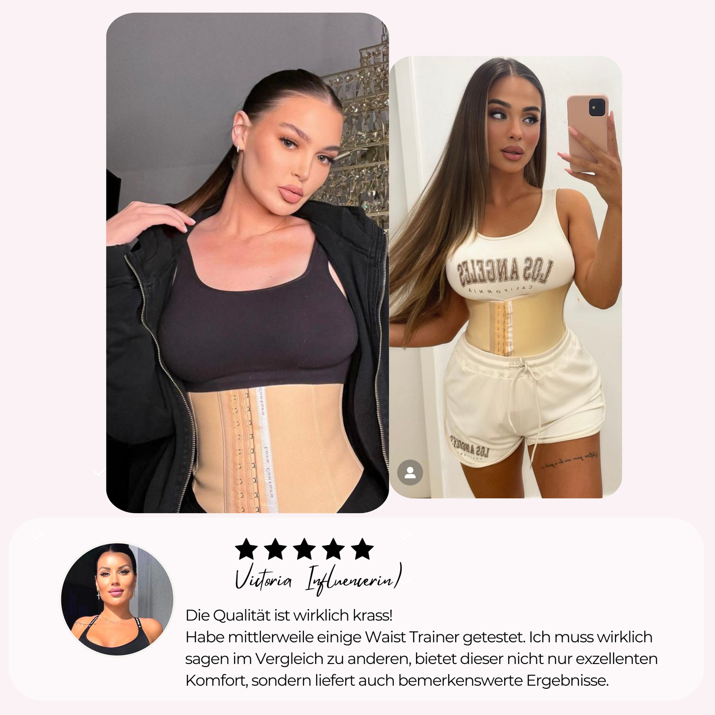 "Beige Niviene" - Premium Taille formendes Corset