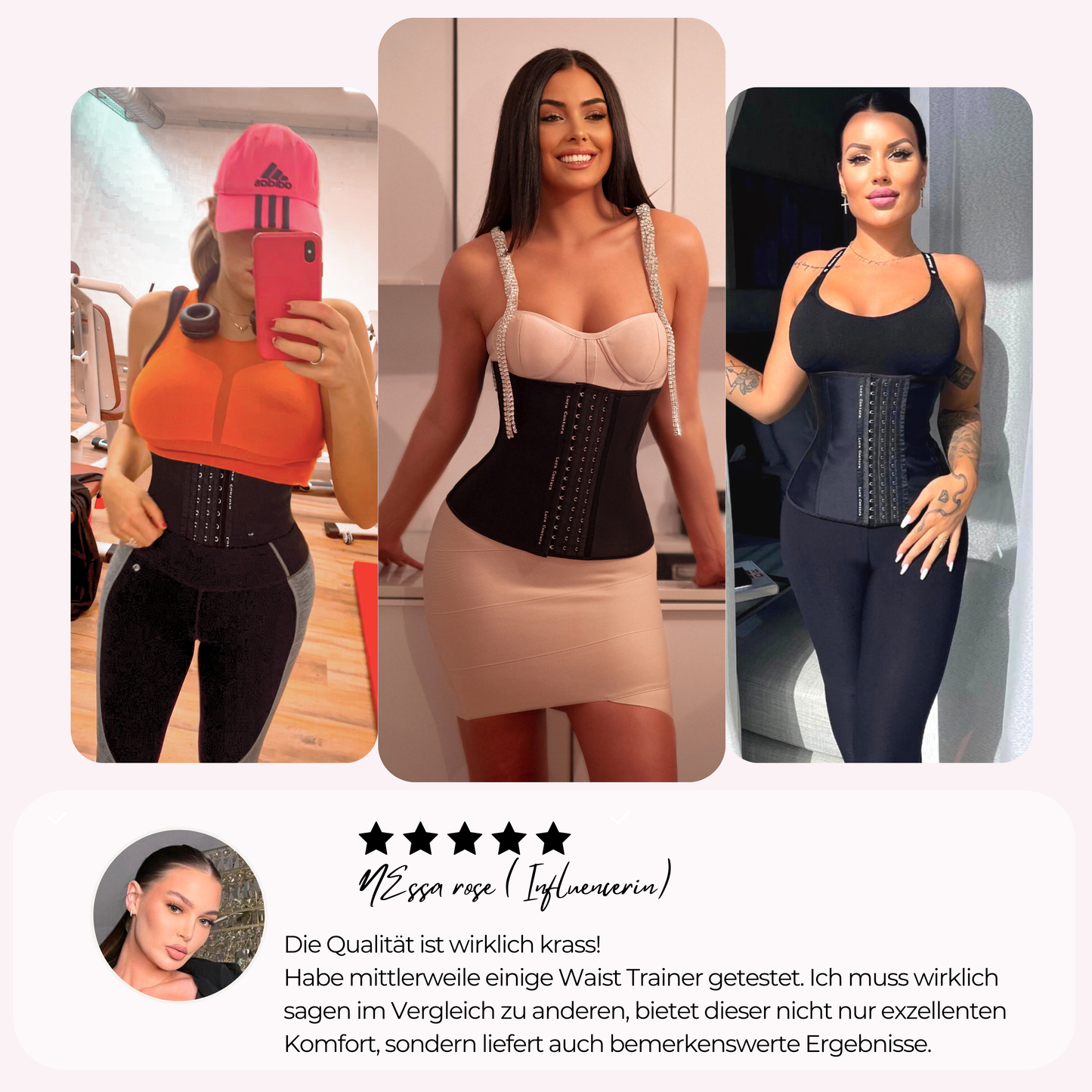 "Black Vivien" - Premium Taille formendes Corset