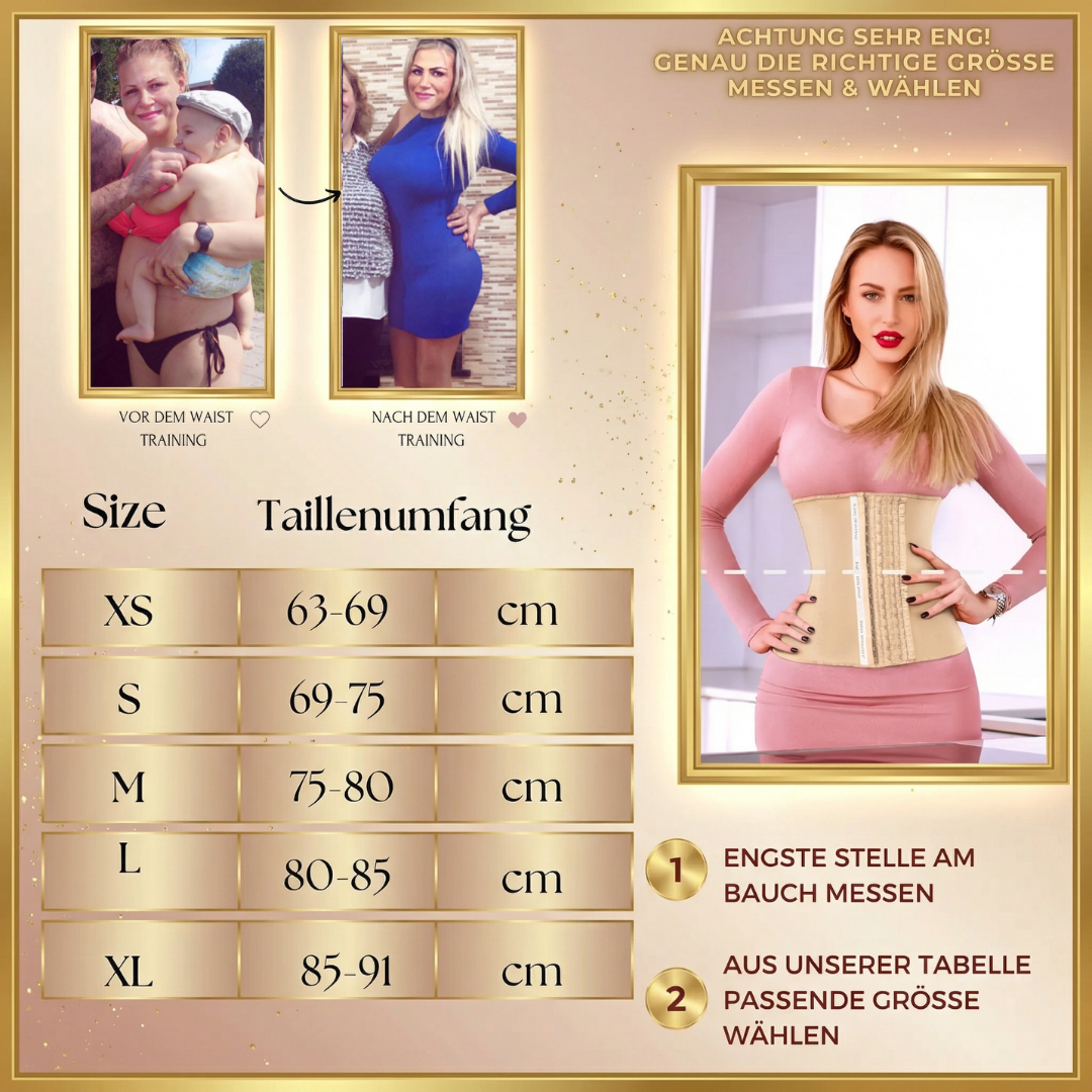 "Beige Niviene" - Premium Taille formendes Corset