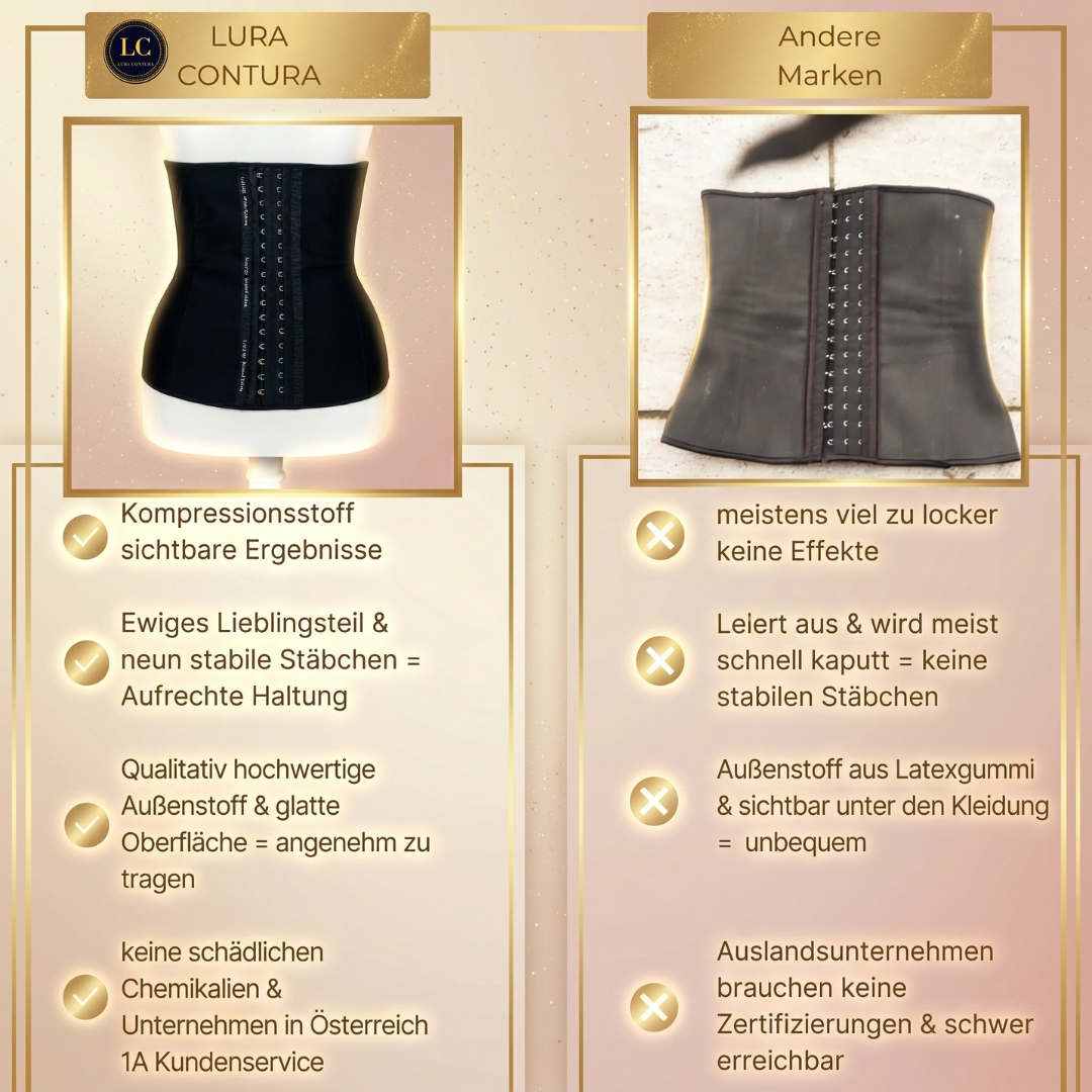"Black Vivien" - Premium Taille formendes Corset
