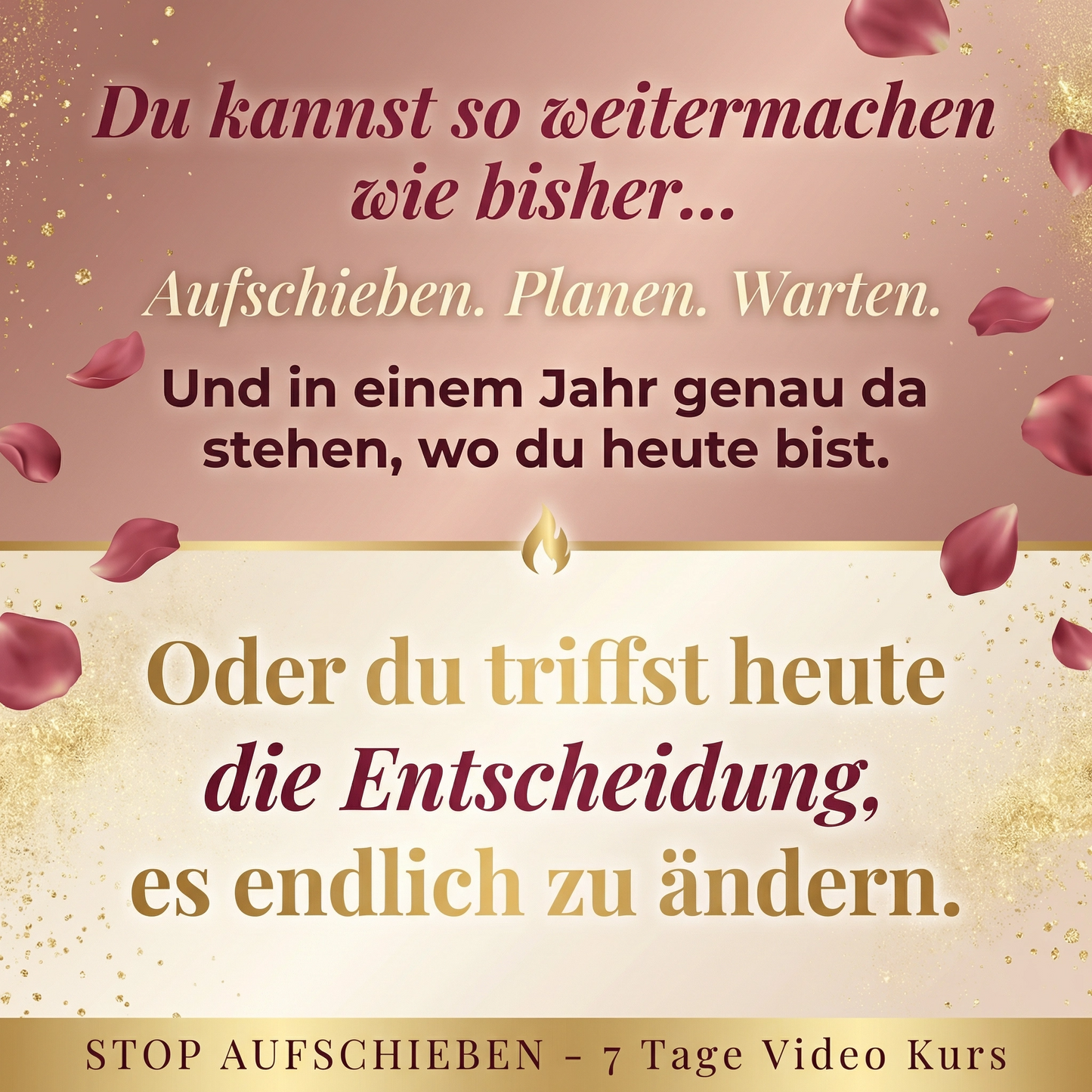Stop mit Aufschieben – „Du schaffst es nie länger als 3 Tage durchzuziehen? → Hier ist dein 7-Tage-System“